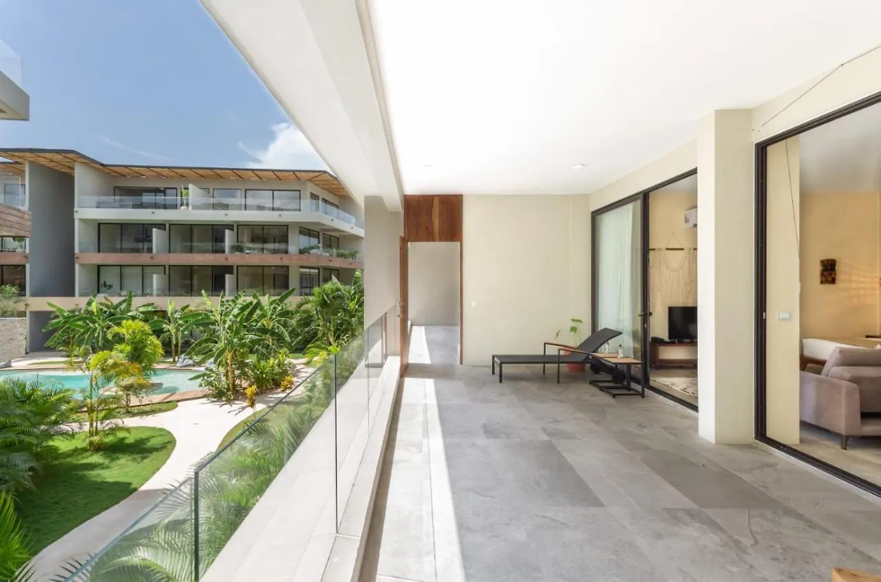 מלון דירות אפרטהוטל טולום Deluxe Jungle Studio Terrace Xp15 מקסיקו